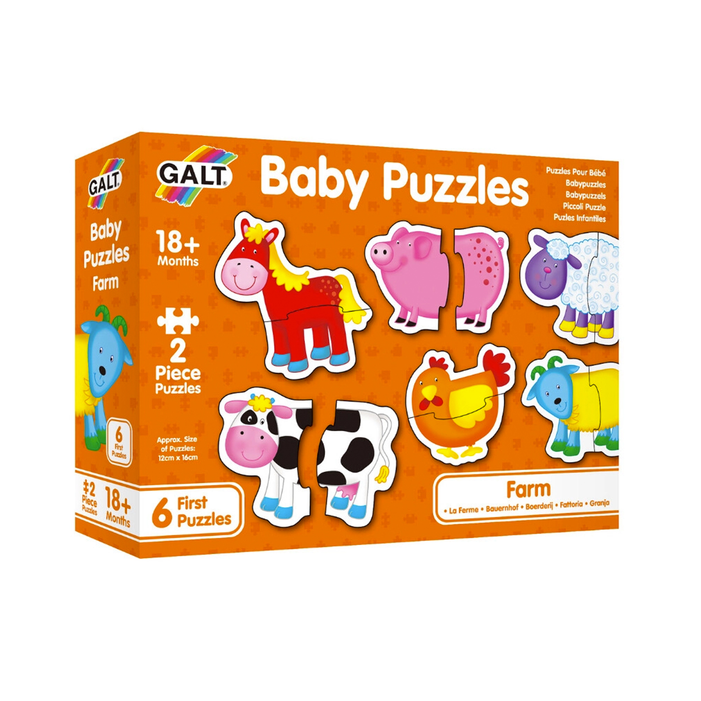 Galt Baby Puzzles Farm 18 Ay+