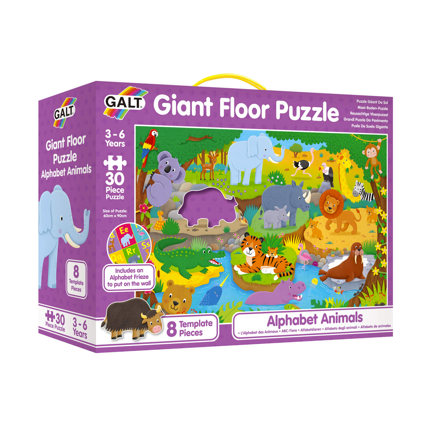 GALT Galt Giant Floor Puzzle Alphabet Animals 30 parça