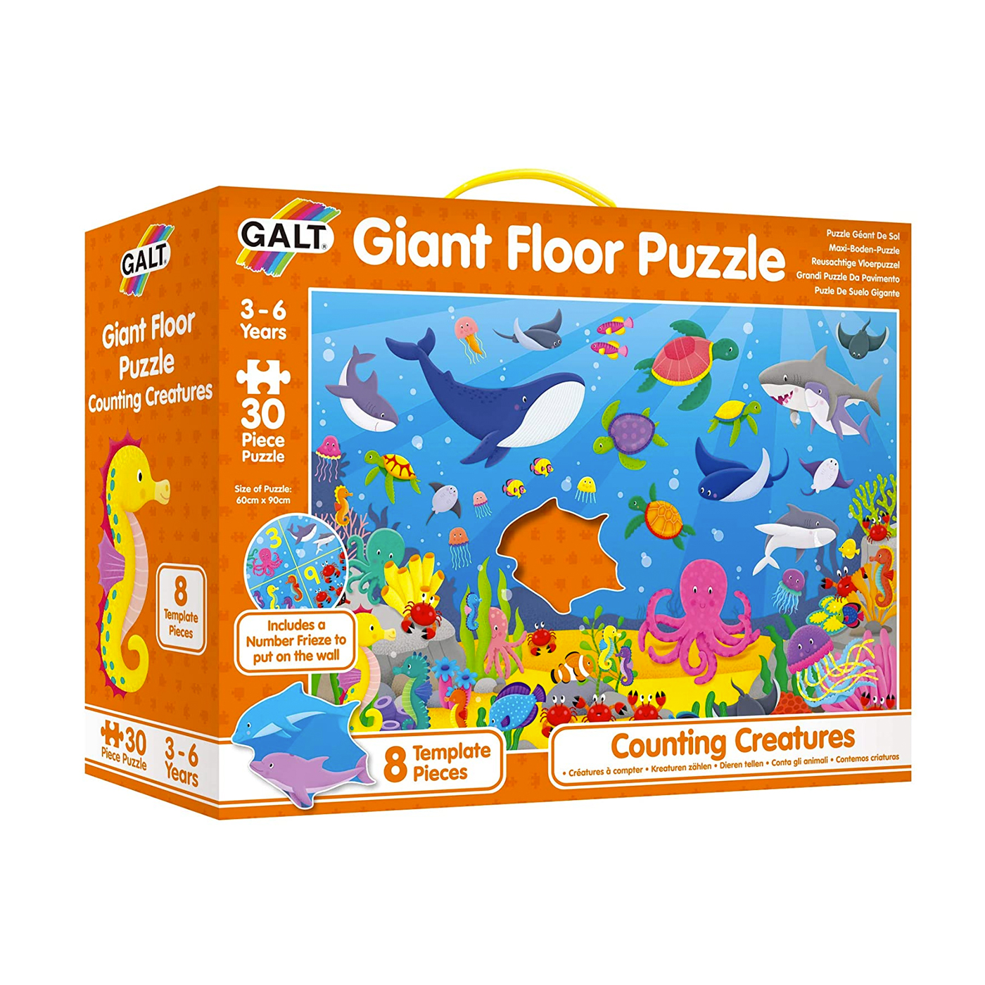 GALT Galt Giant Floor Puzzle Counting Creatures 30 parça