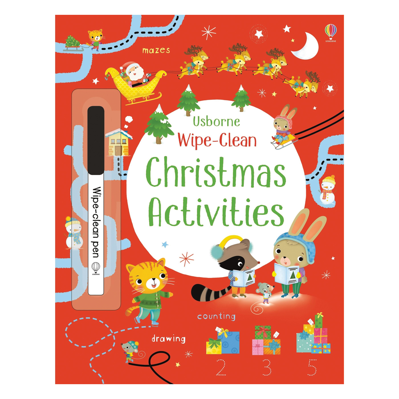 USBORNE Wipe-Clean Christmas Activities