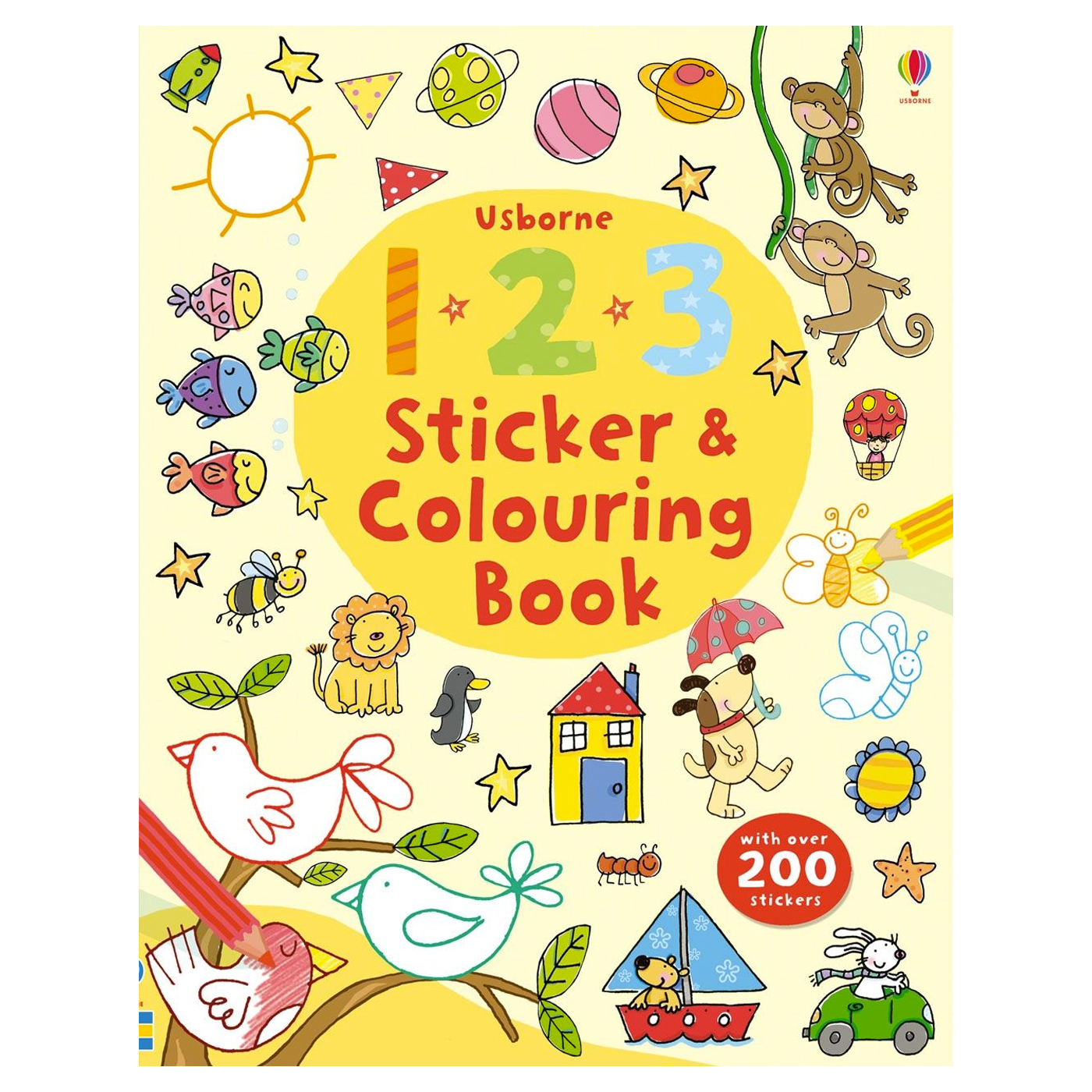  123 Sticker and Colouring Book