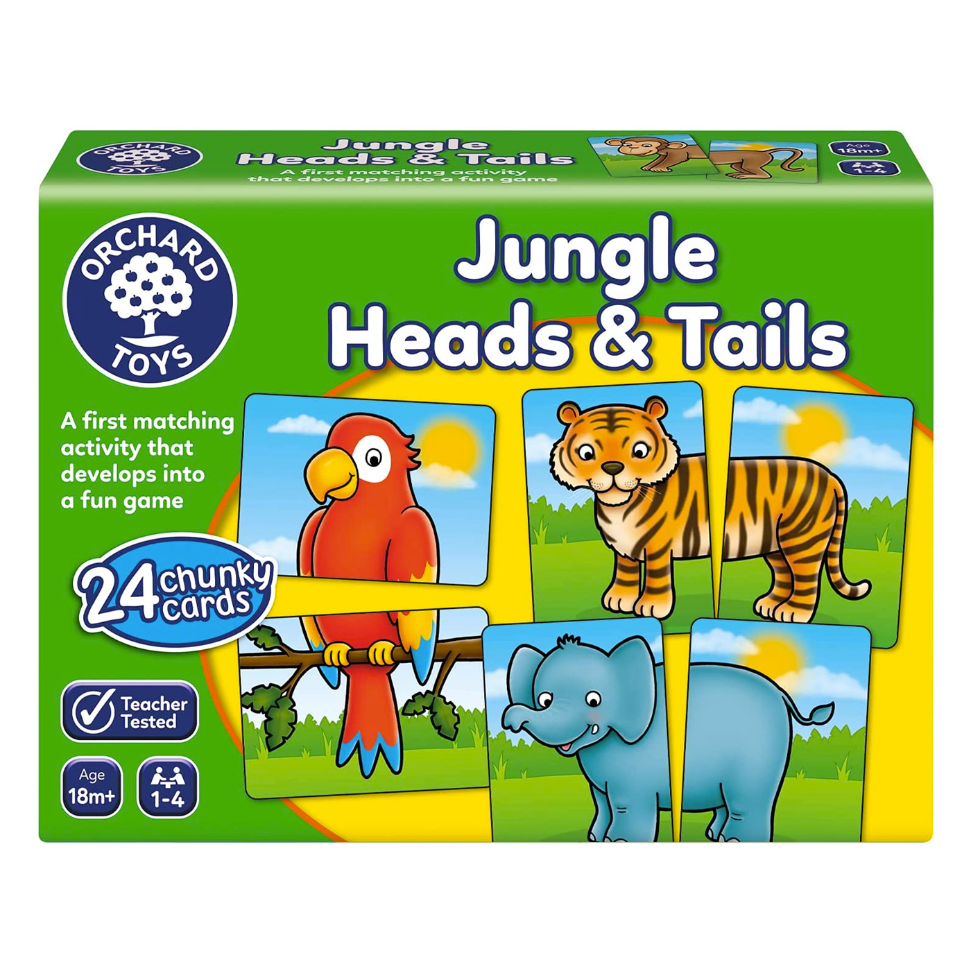 ORCHARD TOYS Orchard Toys Jungle Heads & Tails 18+Ay