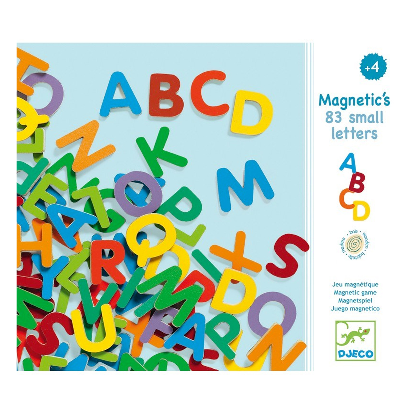  Djeco Mıknatıslı Oyunlar - 83 Small Magnetic Letters