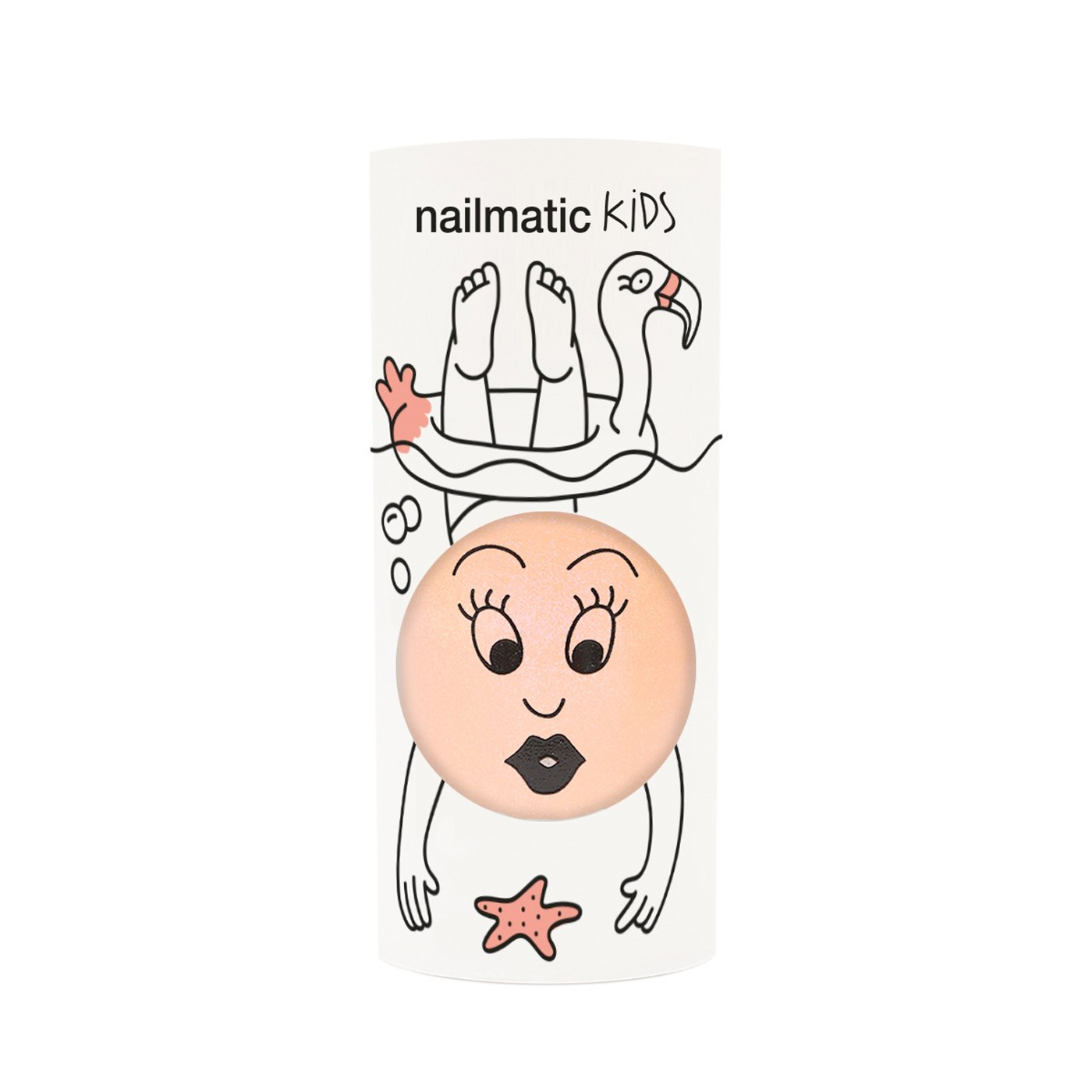 NAILMATIC KIDS Nailmatic Kids Su Bazlı Tırnak Cilası Flamingo / Neon Mercan