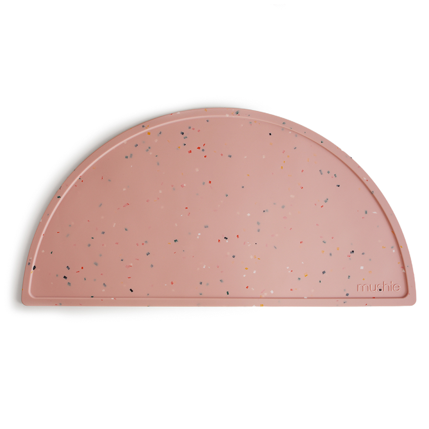  Mushie Silikon Mat  | Powder Pink Confetti
