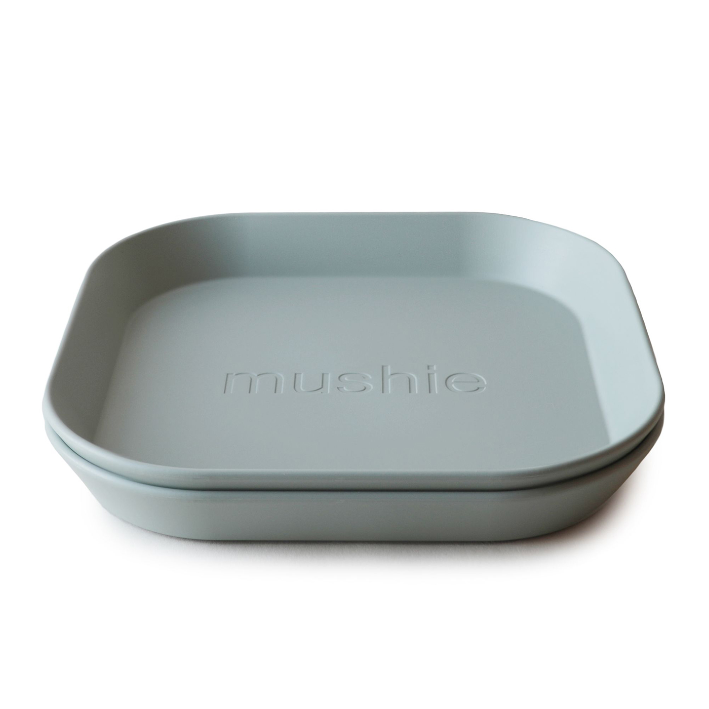 MUSHIE Mushie İkili Kare Yemek Tabağı  | Sage