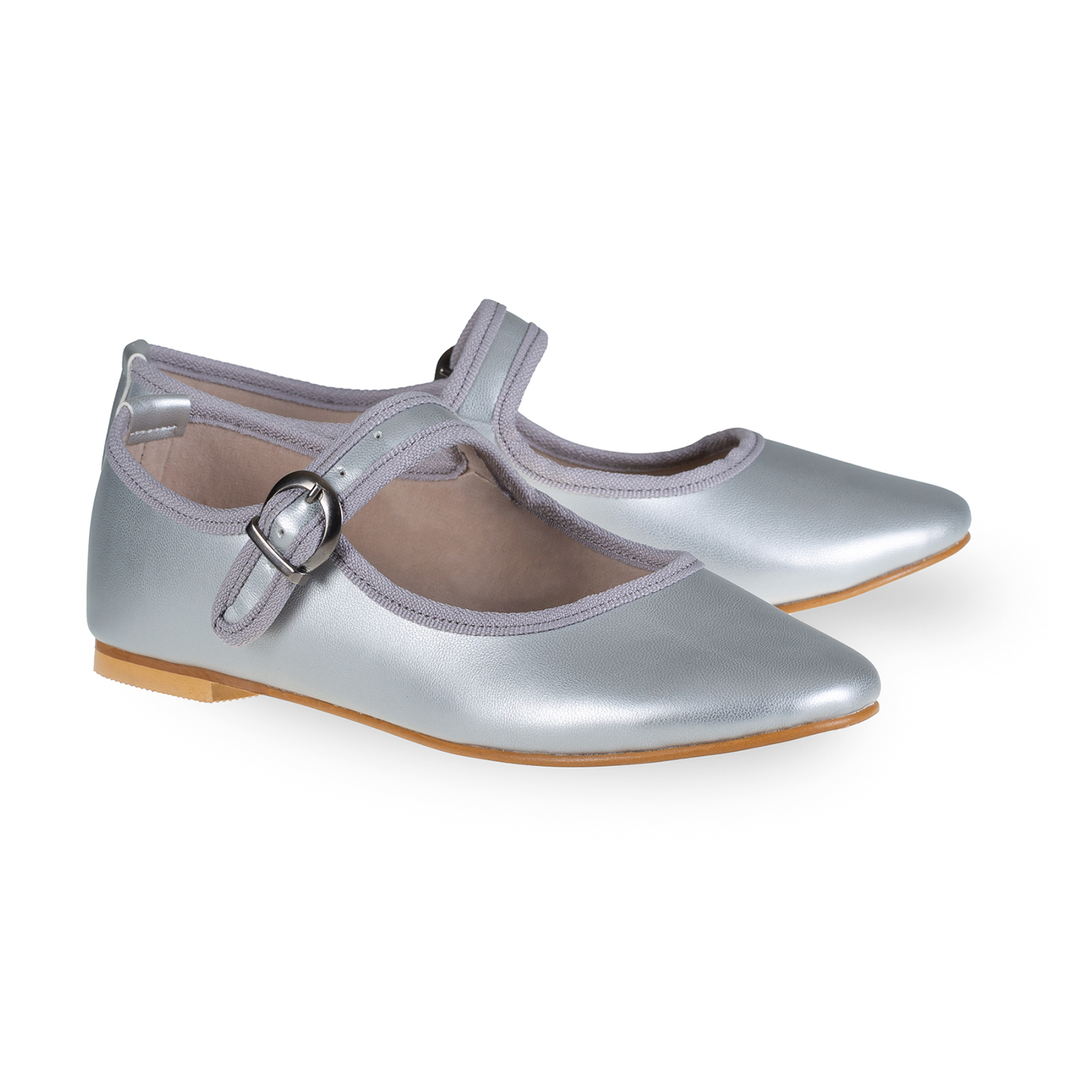 MOI SHOES Moi Shoes Mary Jane Babet | Silver