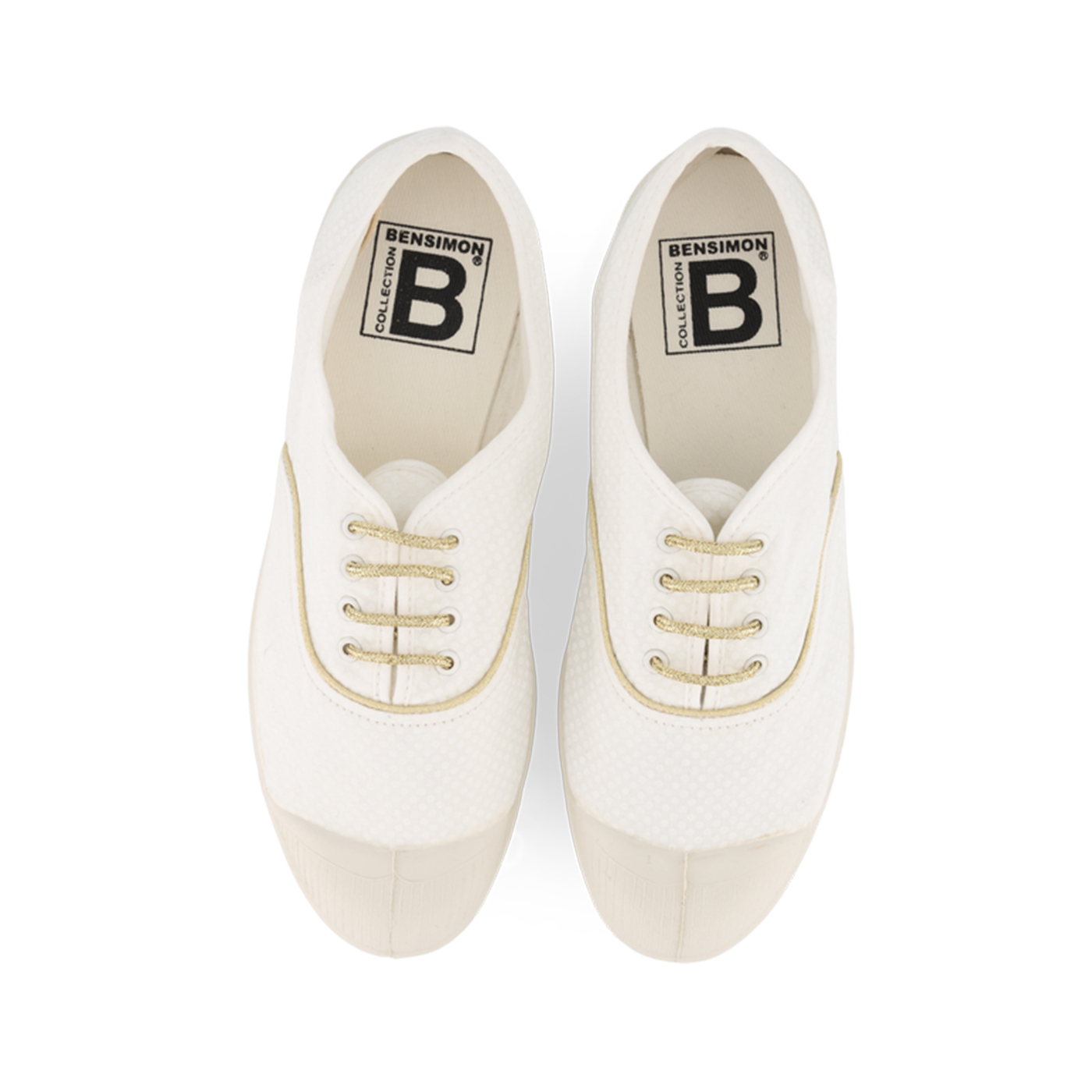  Bensimon Tennis Little Shiny Dot Yetişkin Spor Ayakkabı  | Pois Blanc