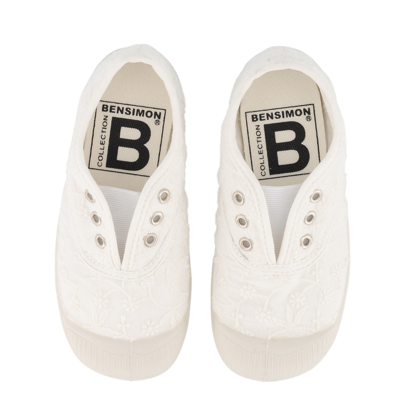 BENSIMON Bensimon Elly Broderie Anglaise Çocuk Spor Ayakkabı | Blanc