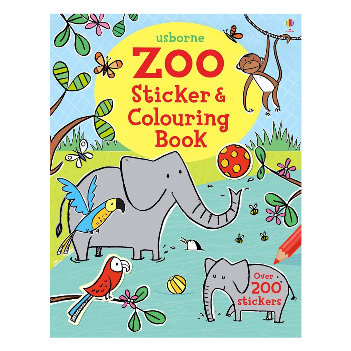 USBORNE Zoo Sticker and Colouring Book
