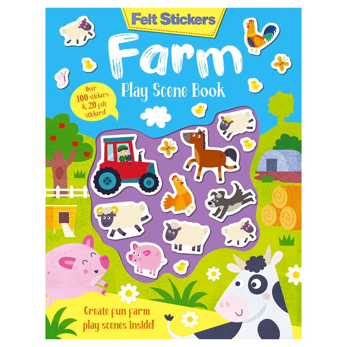  Felt Stickers Farm Play Book