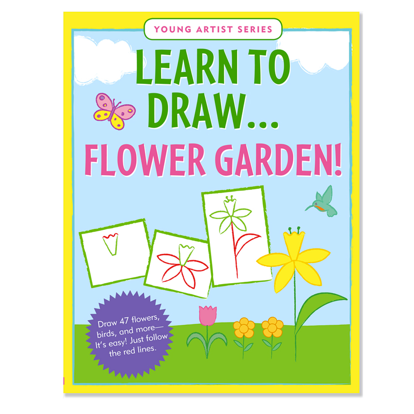 PETER PAUPER PRESS Learn to Draw Flower Garden