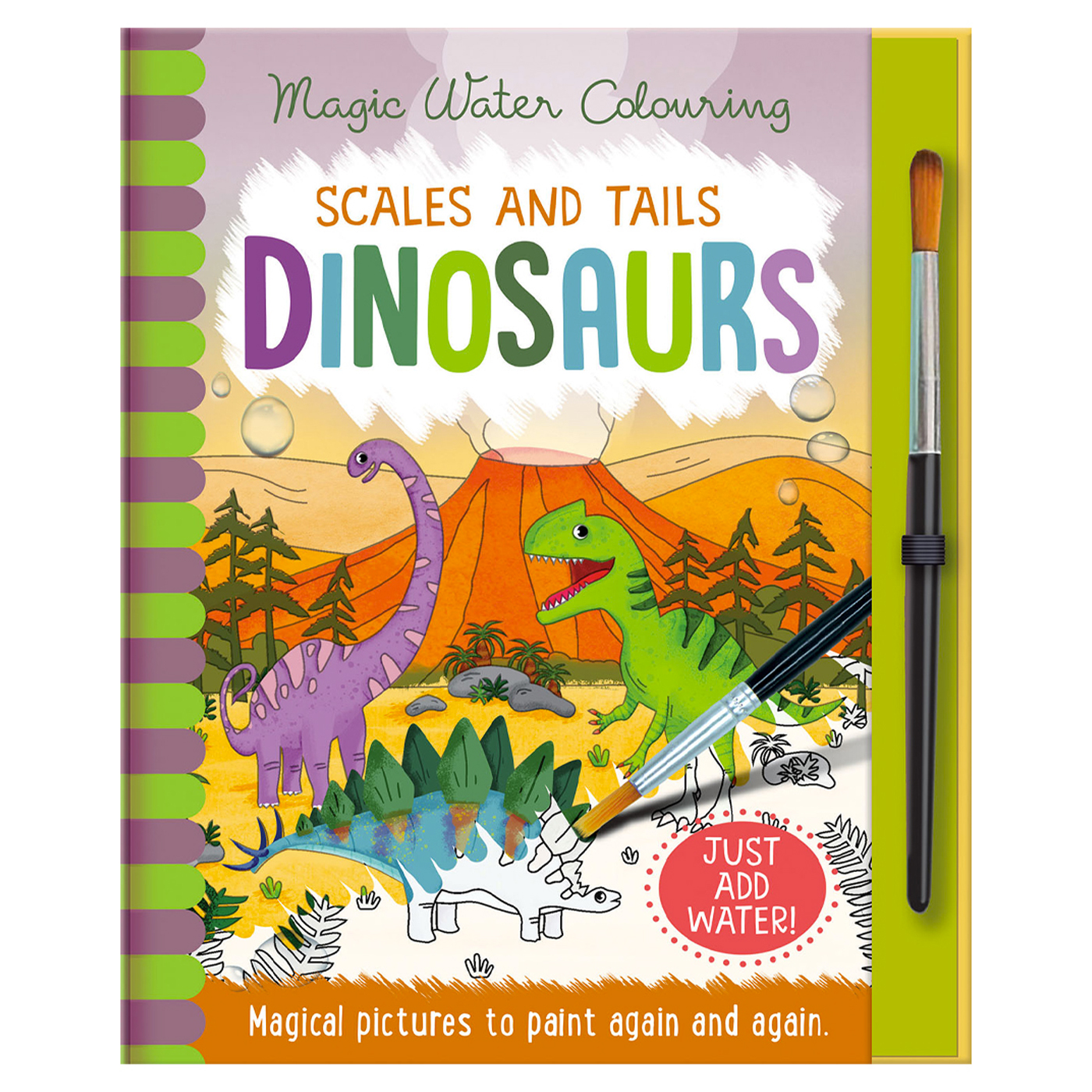 IMAGINE THAT Magic Water Colouring: Scales and Tails Dinosaurs