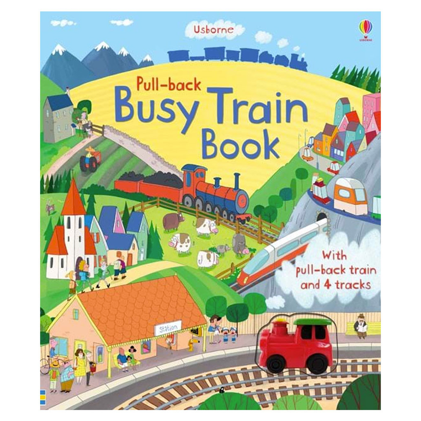 USBORNE Pull Back Busy Train Book