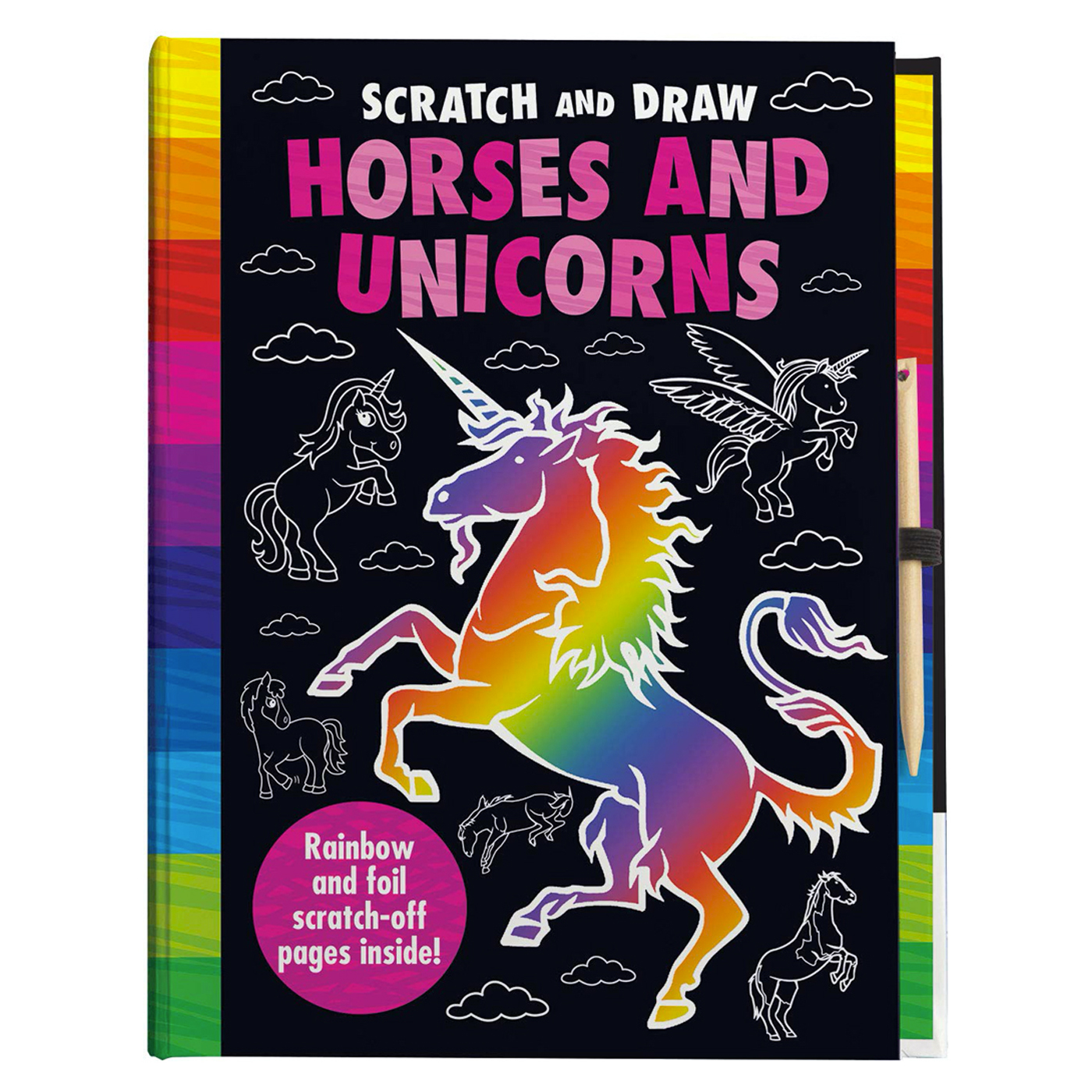  Scratch and Draw Horses & Unicorn
