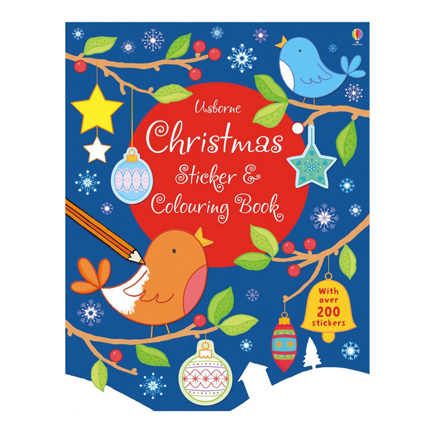  Christmas Sticker & Colouring Book