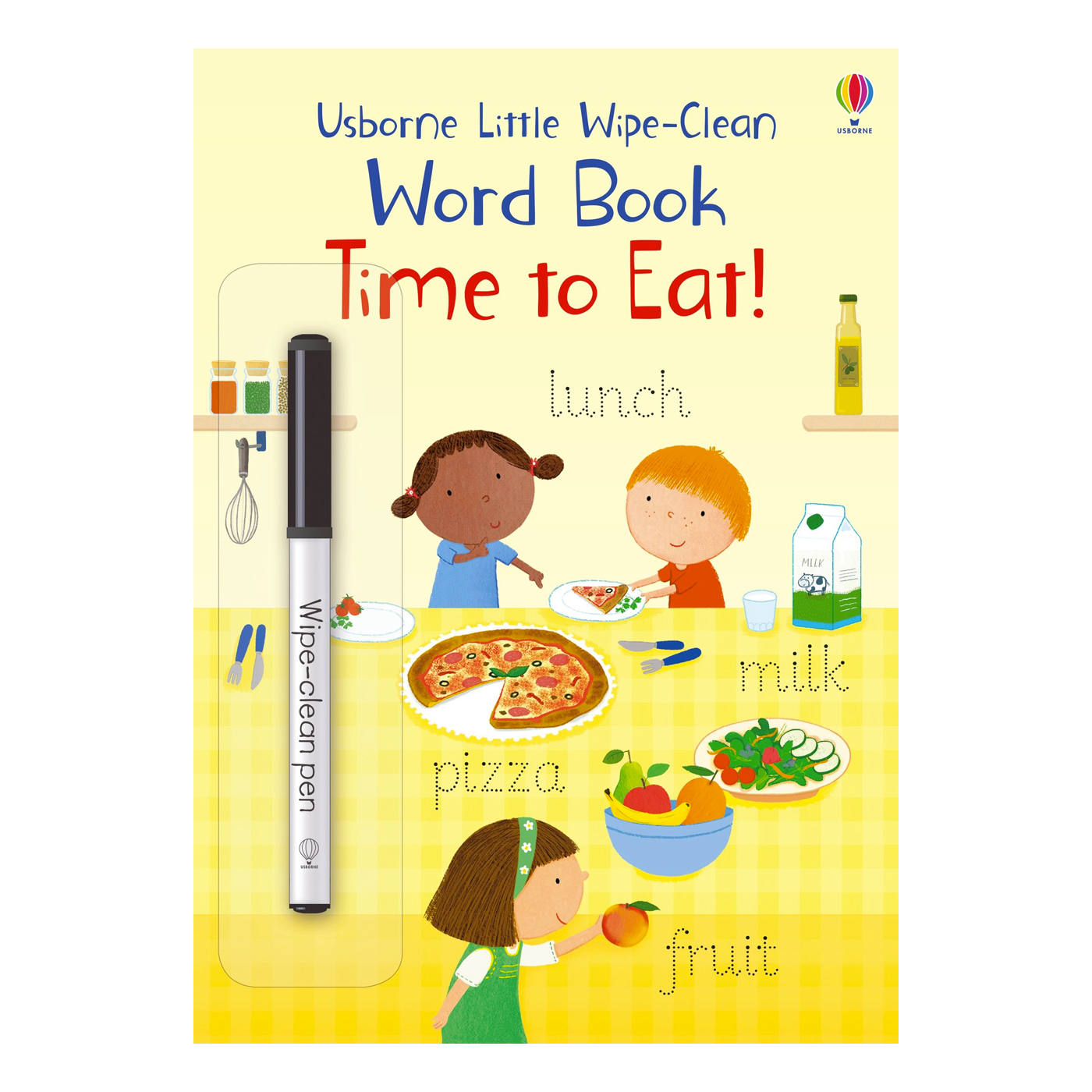 USBORNE Little Wipe-Clean Word Book Time to Eat!