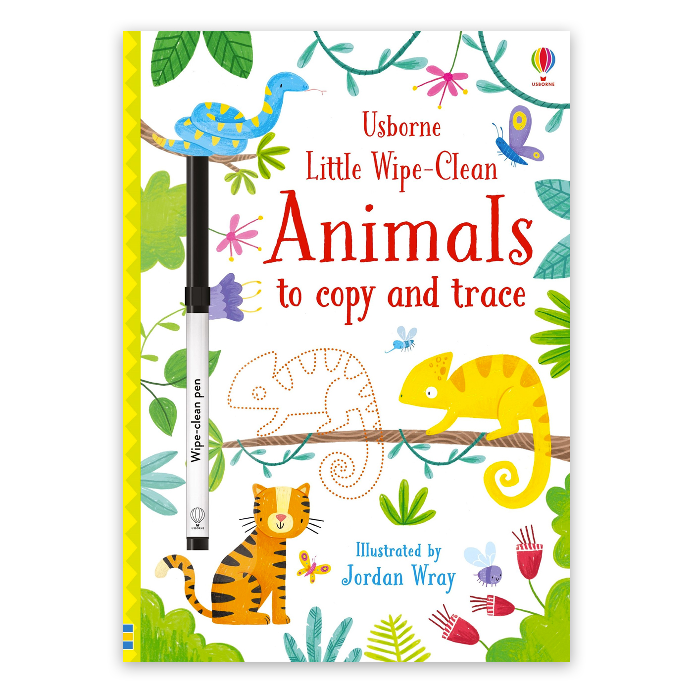 USBORNE Little Wipe-Clean Animals to copy and trace