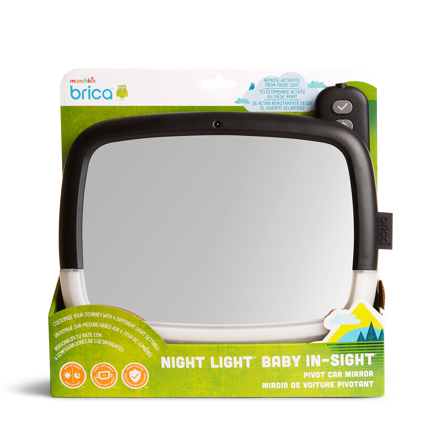 MUNCHKIN Munchkin Night Light LED Özellikli Dijital Araba Bebek Görüş Aynası