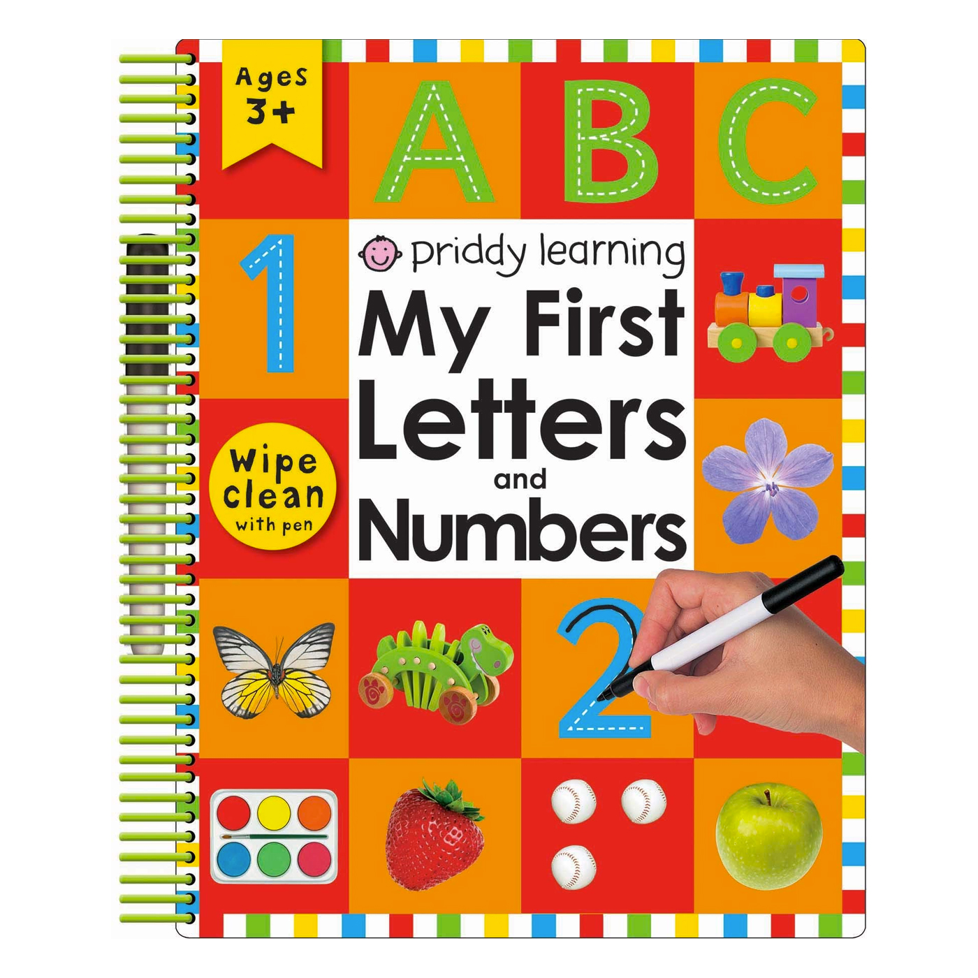 PRIDDY BOOKS Wipe Clean Spiral First Letters & Numbers