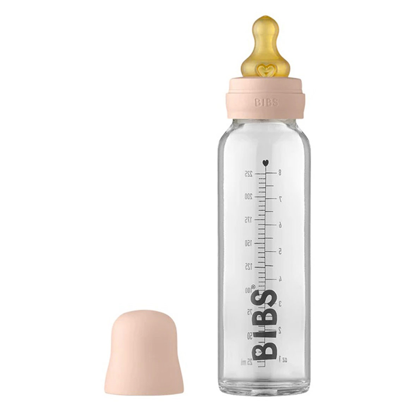 BIBS Bibs Baby Bottle Complete Biberon Set 225 ml | Blush