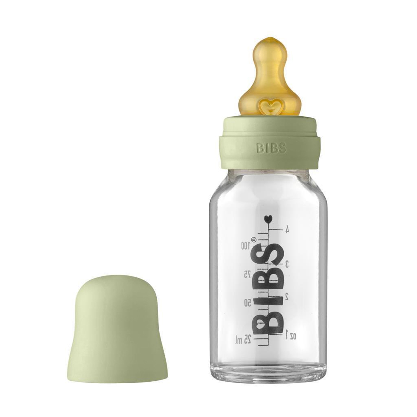 Bibs Baby Bottle Complete Biberon Set 110 ml | Sage