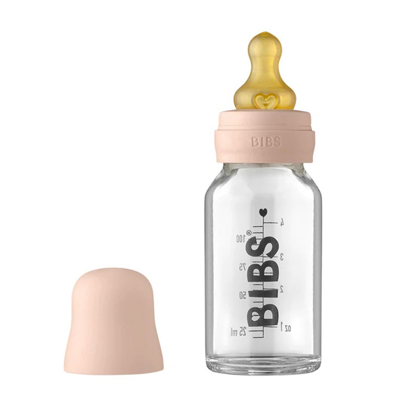 BIBS Bibs Baby Bottle Complete Biberon Set 110 ml | Blush
