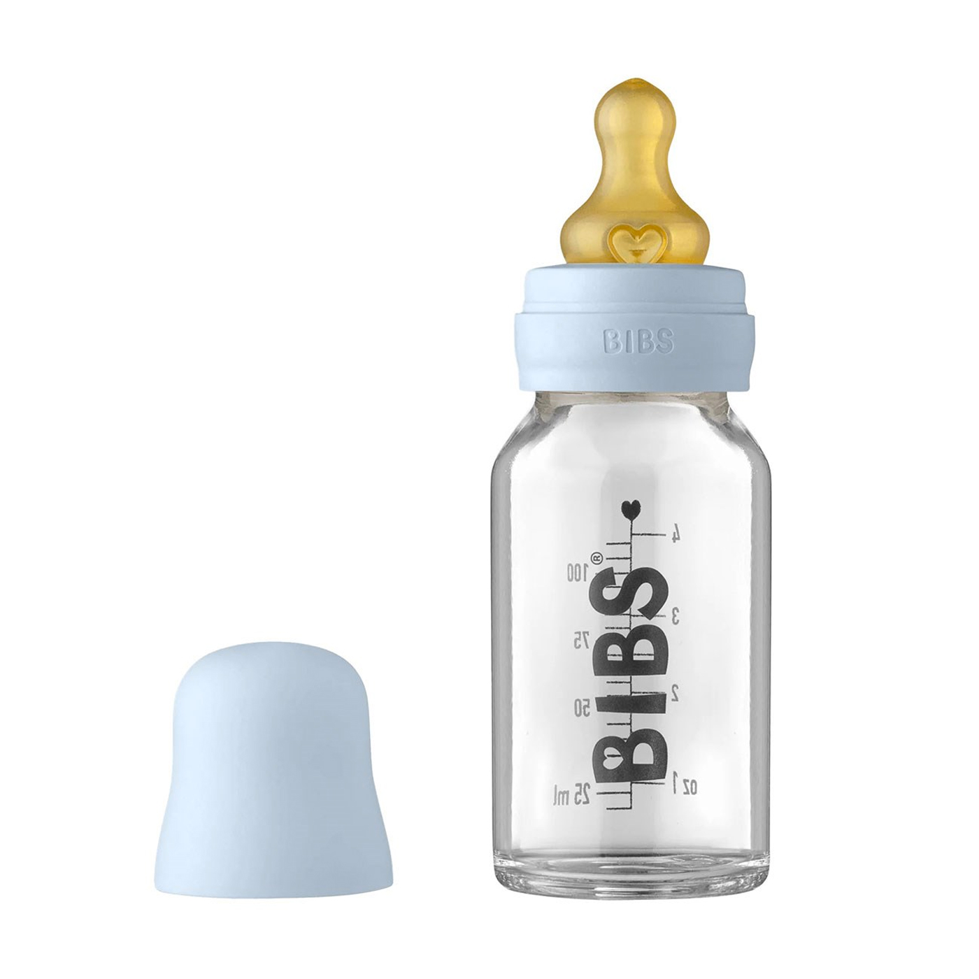 BIBS Bibs Baby Bottle Complete Biberon Set 110 ml | Baby Blue