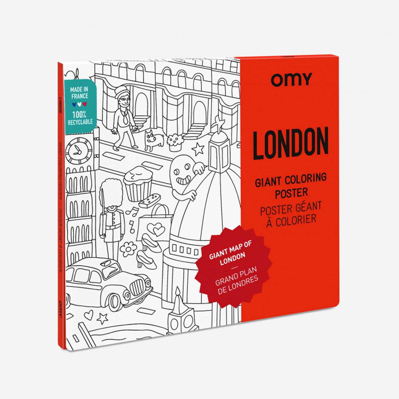OMY Omy Coloring Poster  | London