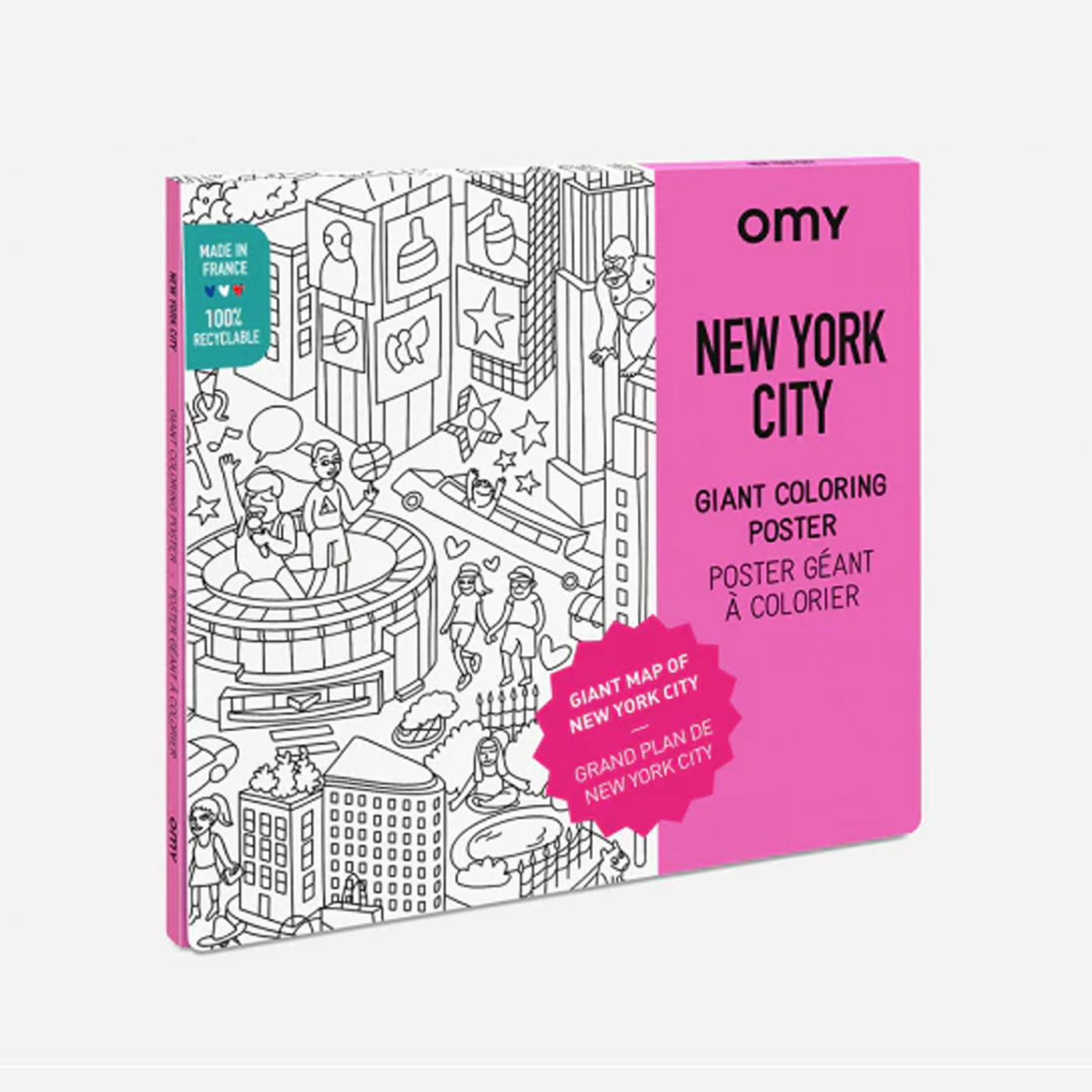 OMY Omy Coloring Poster  | New York City