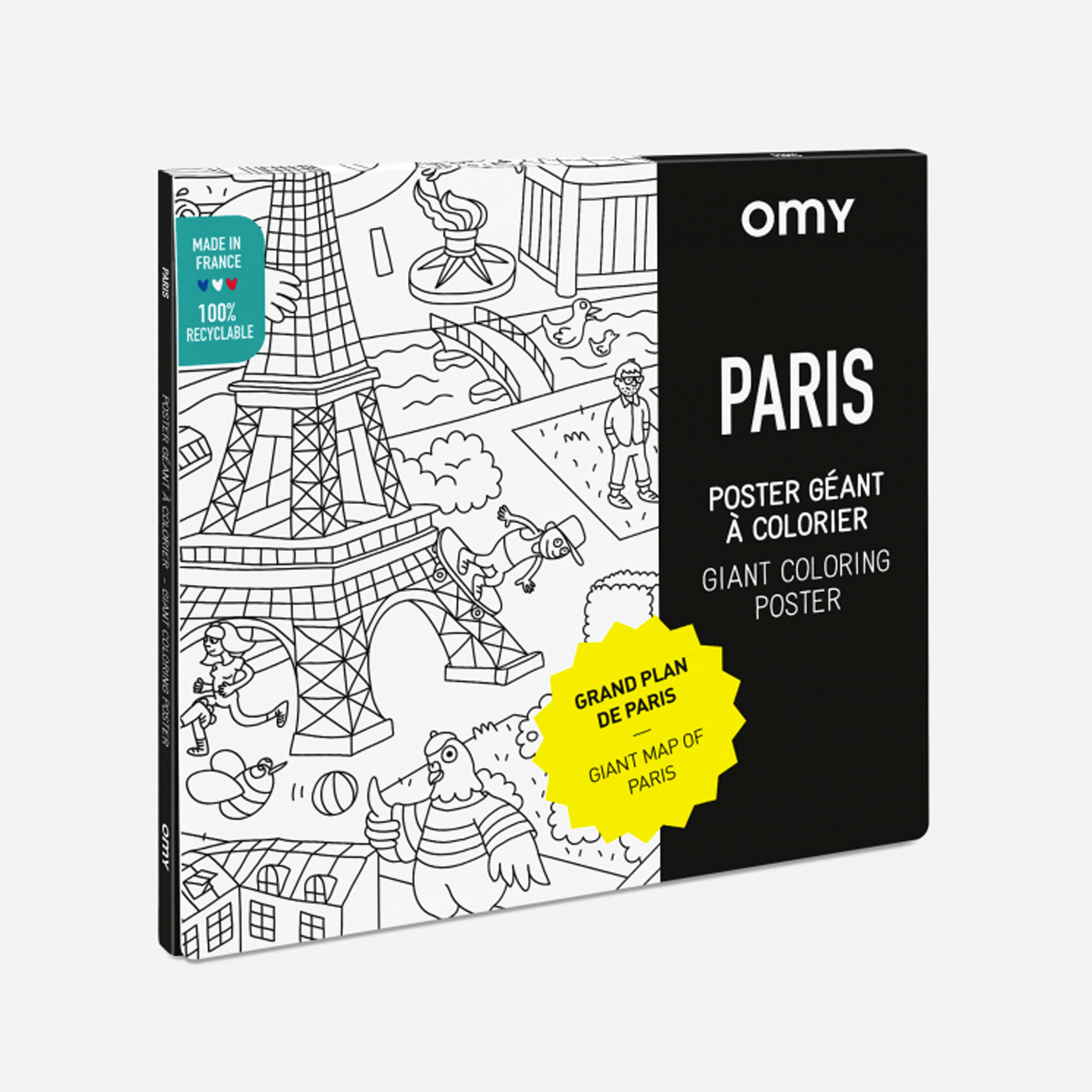 OMY Omy Coloring Poster  | Paris