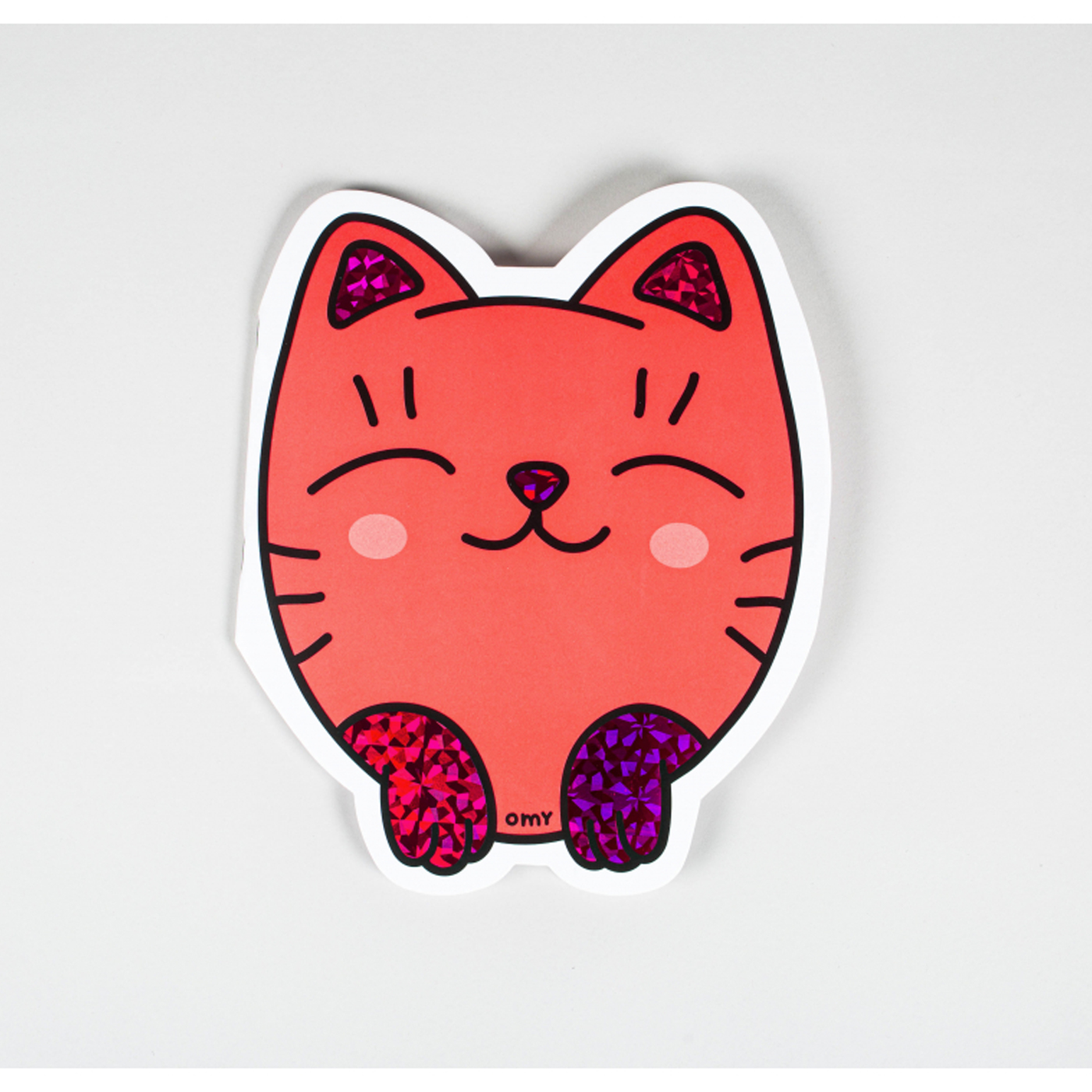  Omy Sticker Shape Notebooks - Kitty
