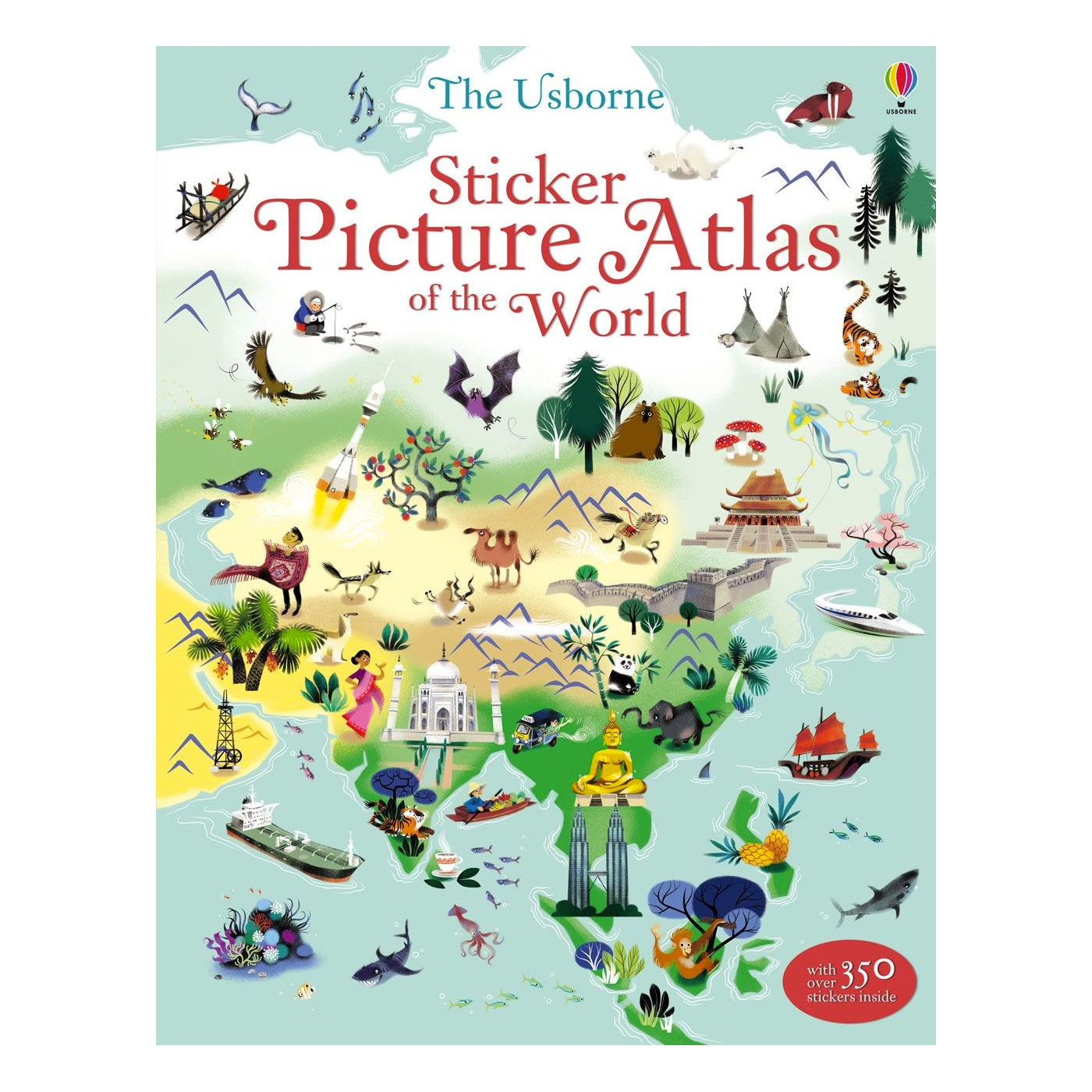 USBORNE Sticker Picture of the Atlas World