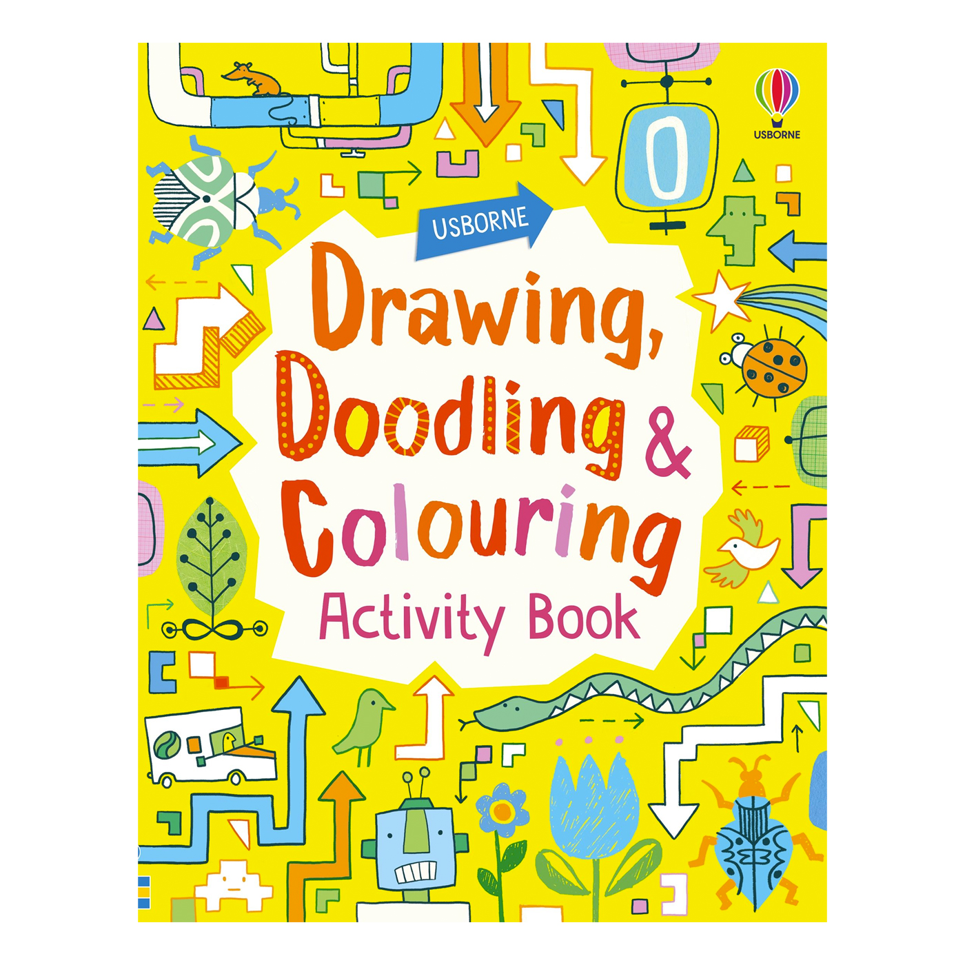  Drawing, Doodling And Colouring Activity Book