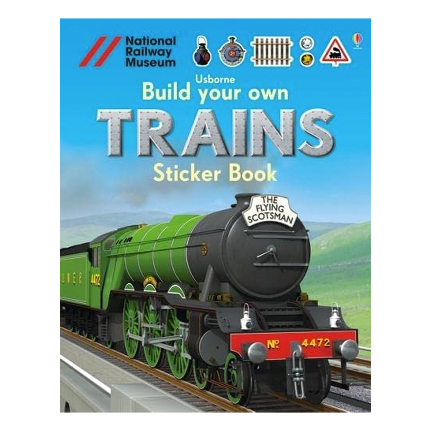 USBORNE Build Your Own Trains Sticker Book