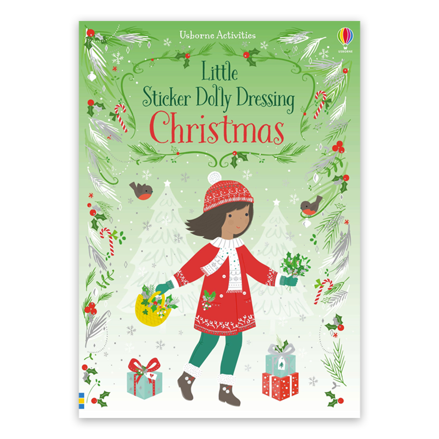 USBORNE Little Sticker Dolly Dressing Christmas