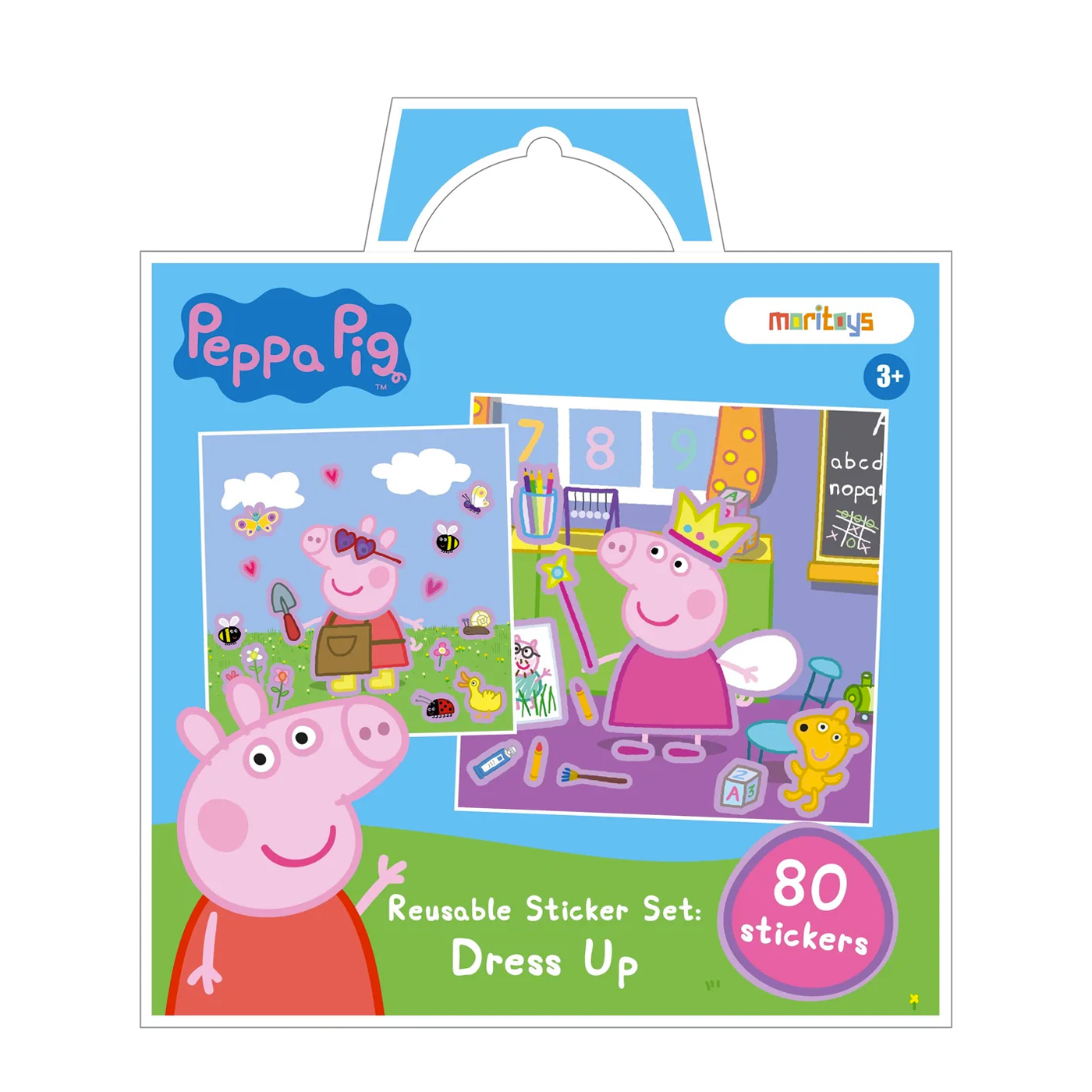 MORİTOYS Peppa Pig: Dress-Up Reusable Sticker Set - 80 Çıkartma 2 Sahne