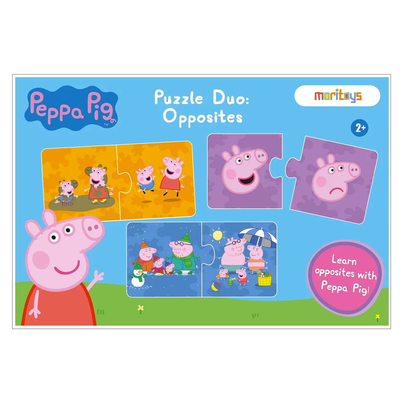 MORİTOYS Peppa Pig: Zıt Kavramlar 10lu Yapboz Seti