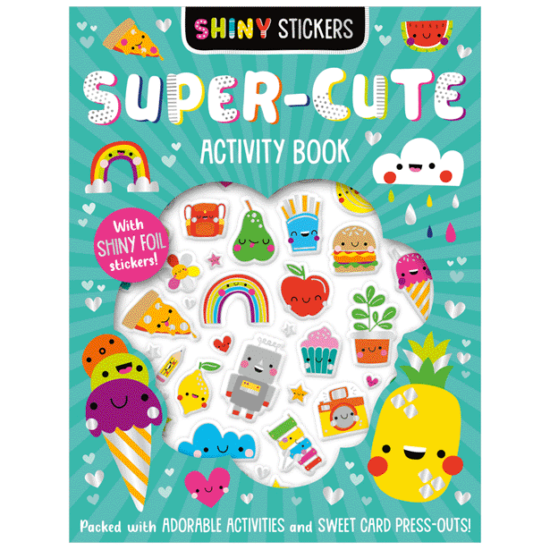 MAKE BELIEVE IDEAS Shiny Stickers Super-Cute Activity Book