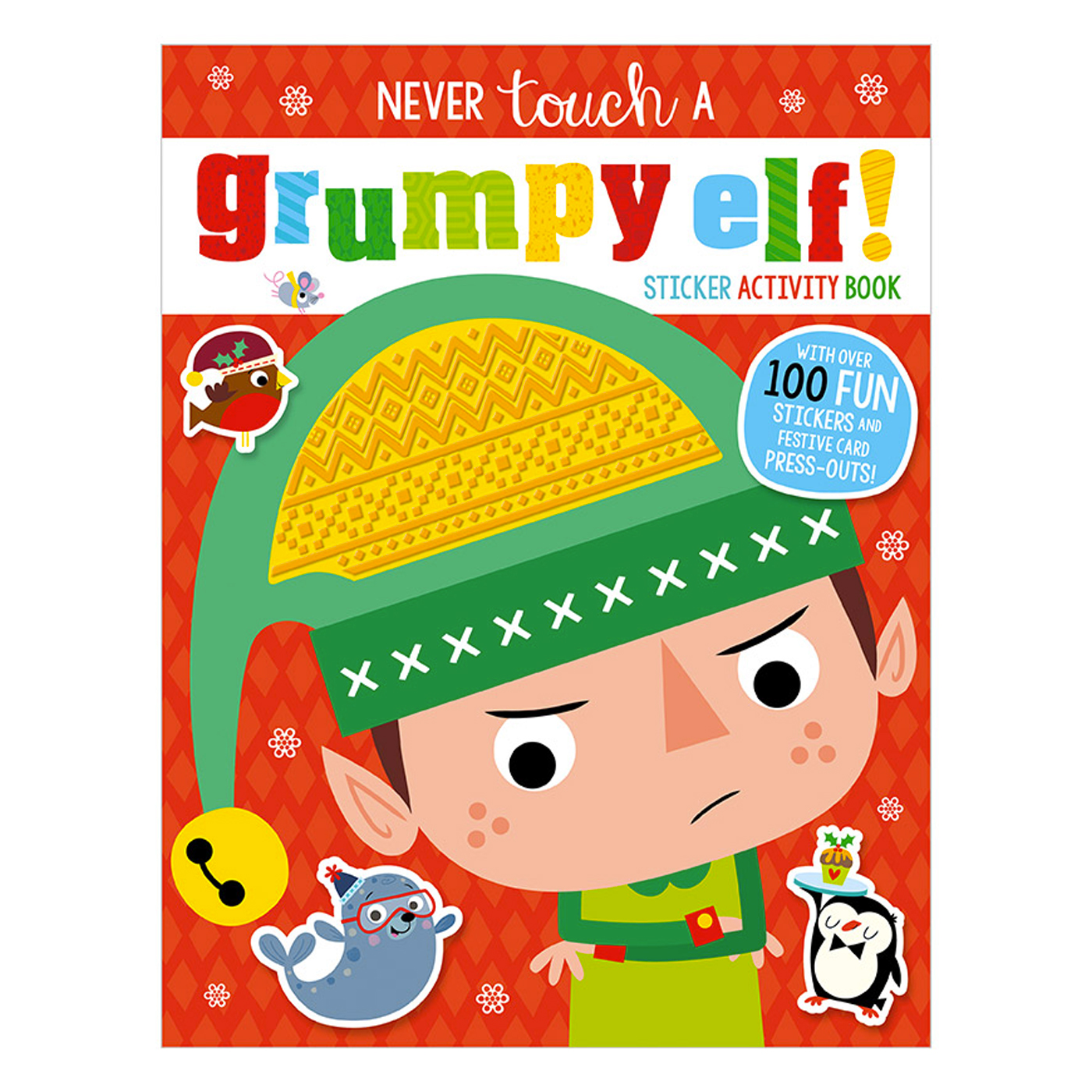  Never Touch a Grumpy Elf Sticker Activity Book