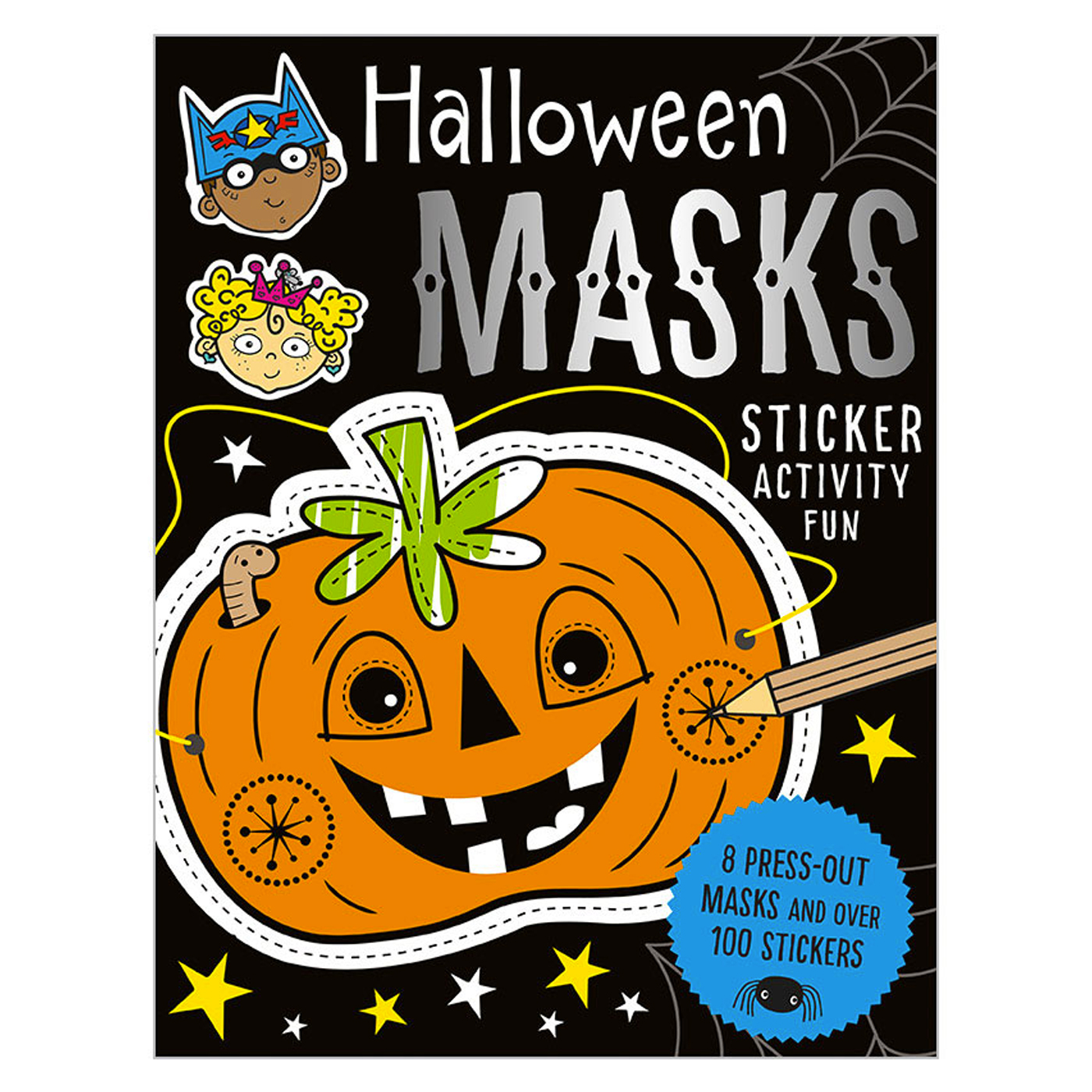 MAKE BELIEVE IDEAS Halloween Masks Sticker Activity Fun