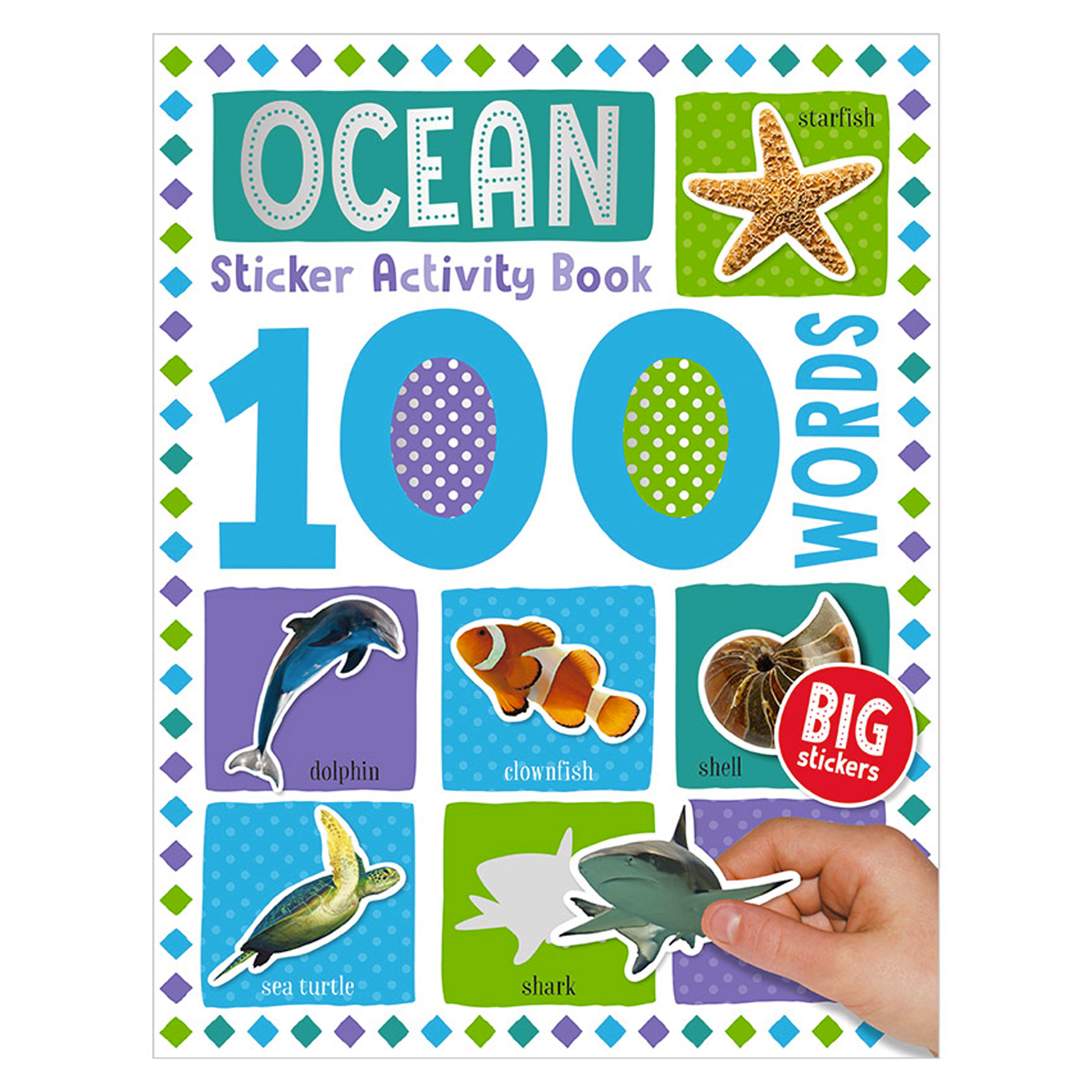MAKE BELIEVE IDEAS 100 Words Ocean Sticker Activity Book