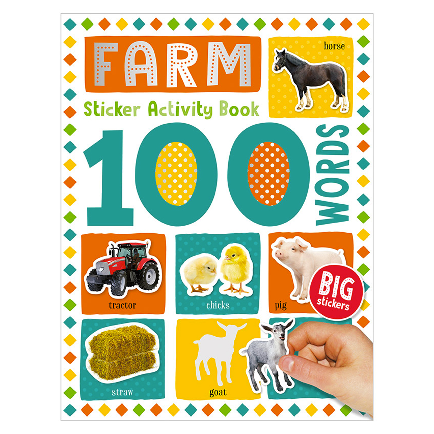 MAKE BELIEVE IDEAS 100 Words Farm Sticker Activity Book