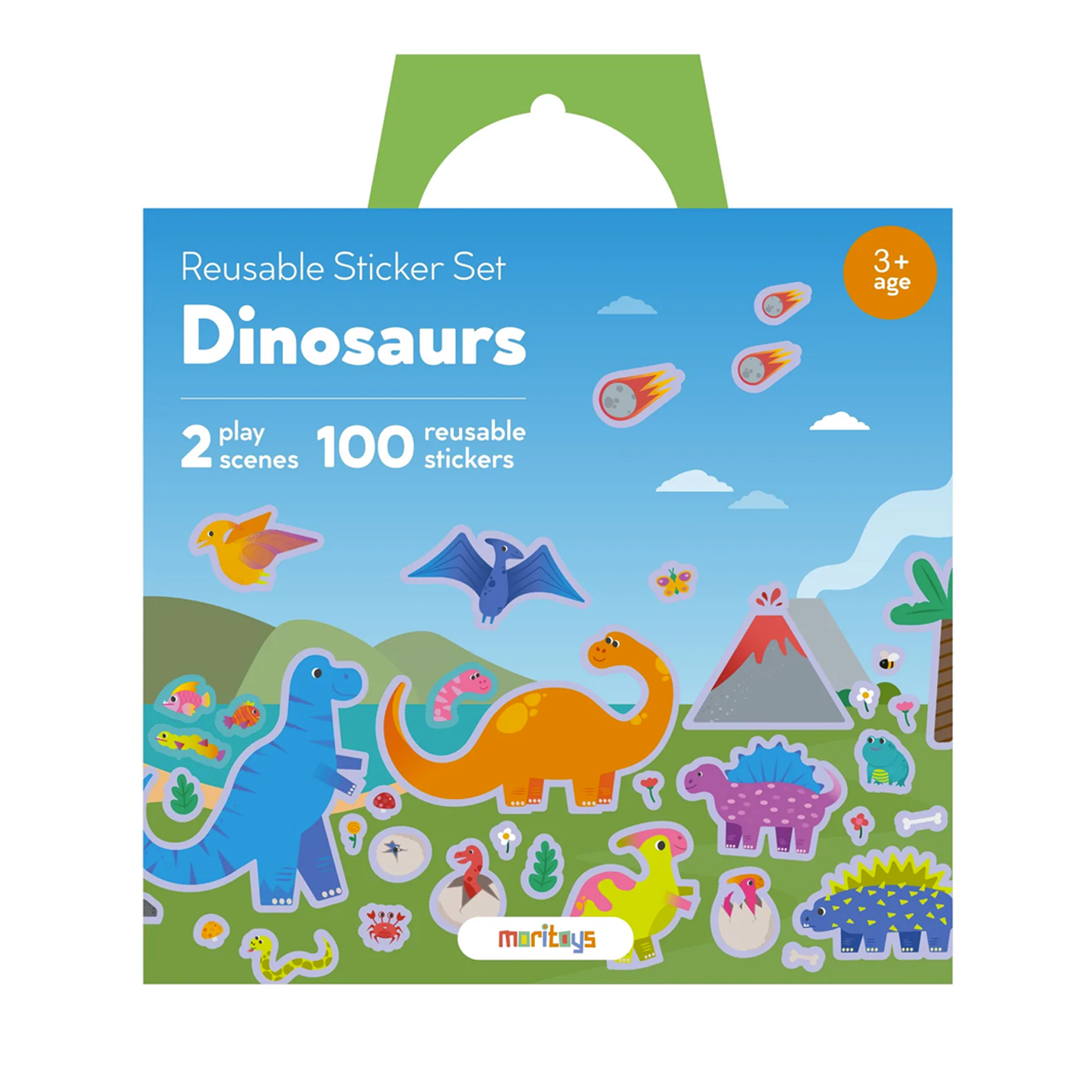 MORİTOYS Moritoys Reusable Sticker Set: Dinosaur