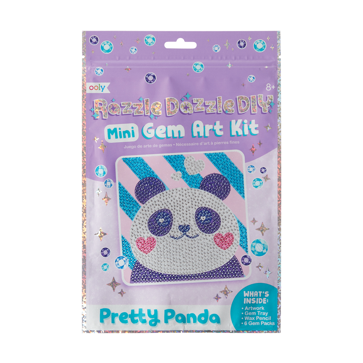 OOLY Ooly Razzle Dazzle Mini Kristal Sanat Seti - Pretty Panda