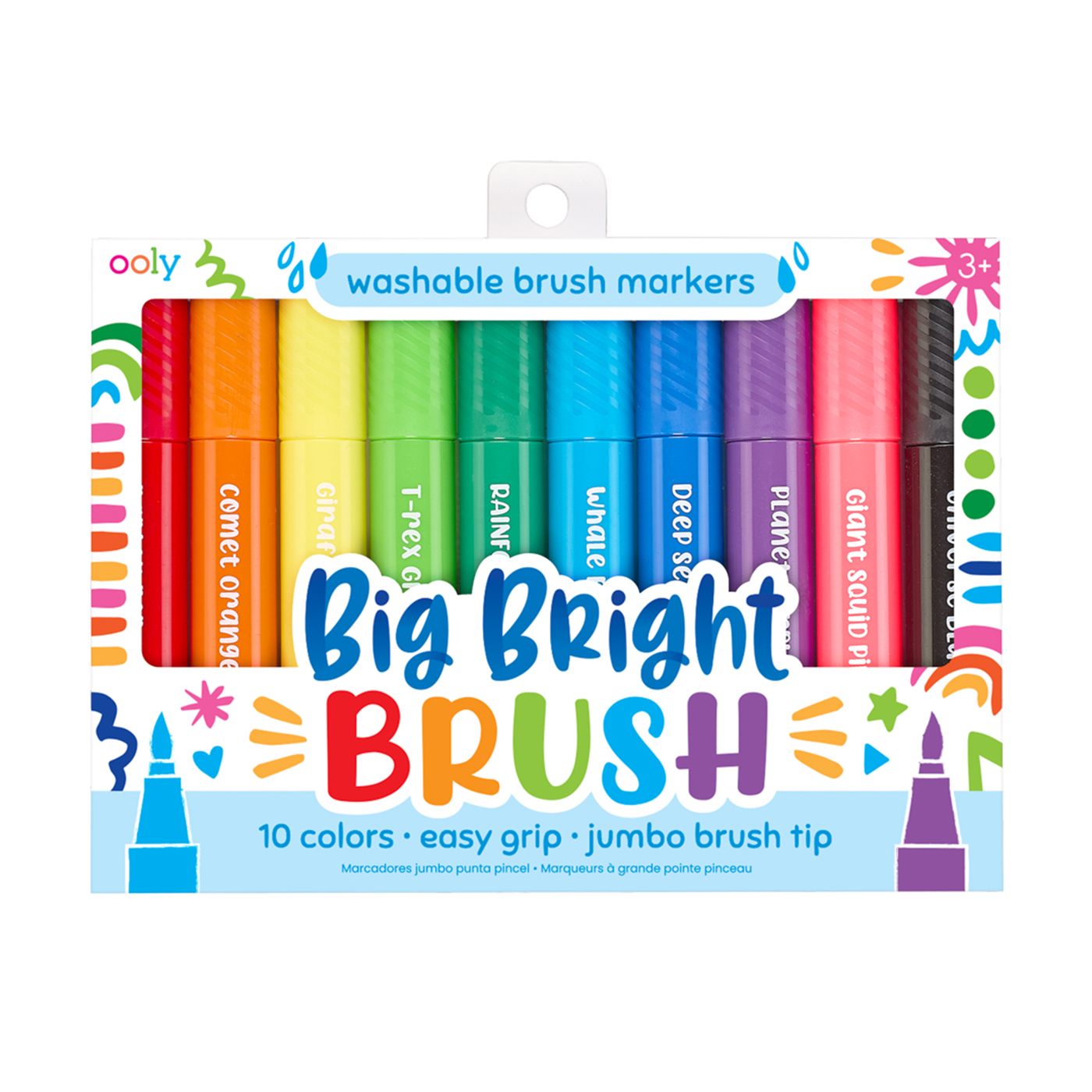 OOLY Ooly Big Bright Fırça Uçlu 10’lu Keçeli Kalem