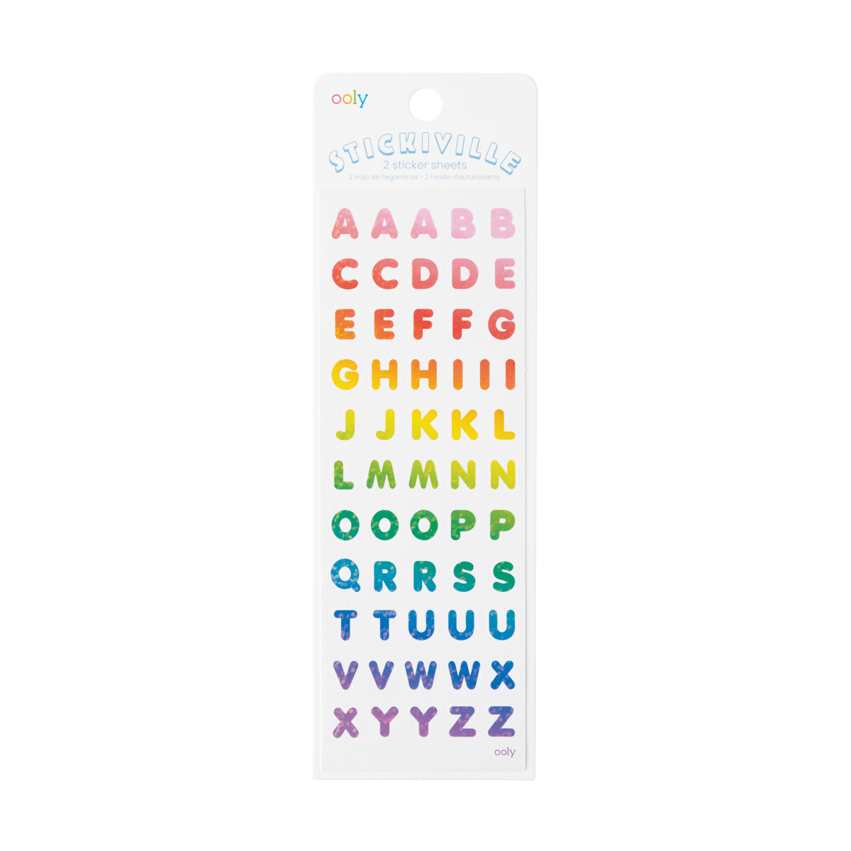  Ooly Stickiville Çıkartmalar - Rainbow Letters
