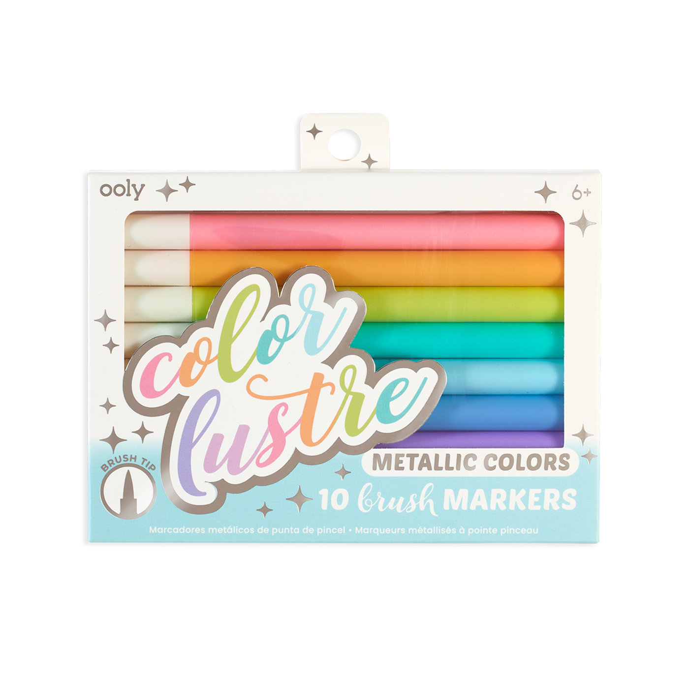 OOLY Ooly Color Lustre Fırça Uçlu 10’lu Metalik Kalem