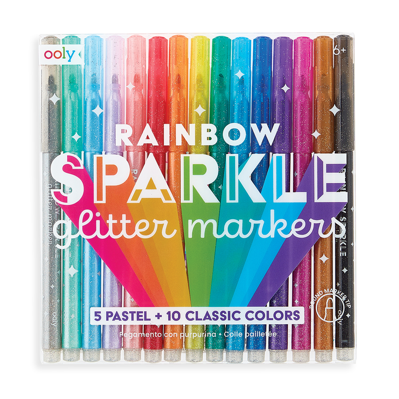 OOLY Ooly Rainbow Sparkle Simli 15’li Keçeli Kalem