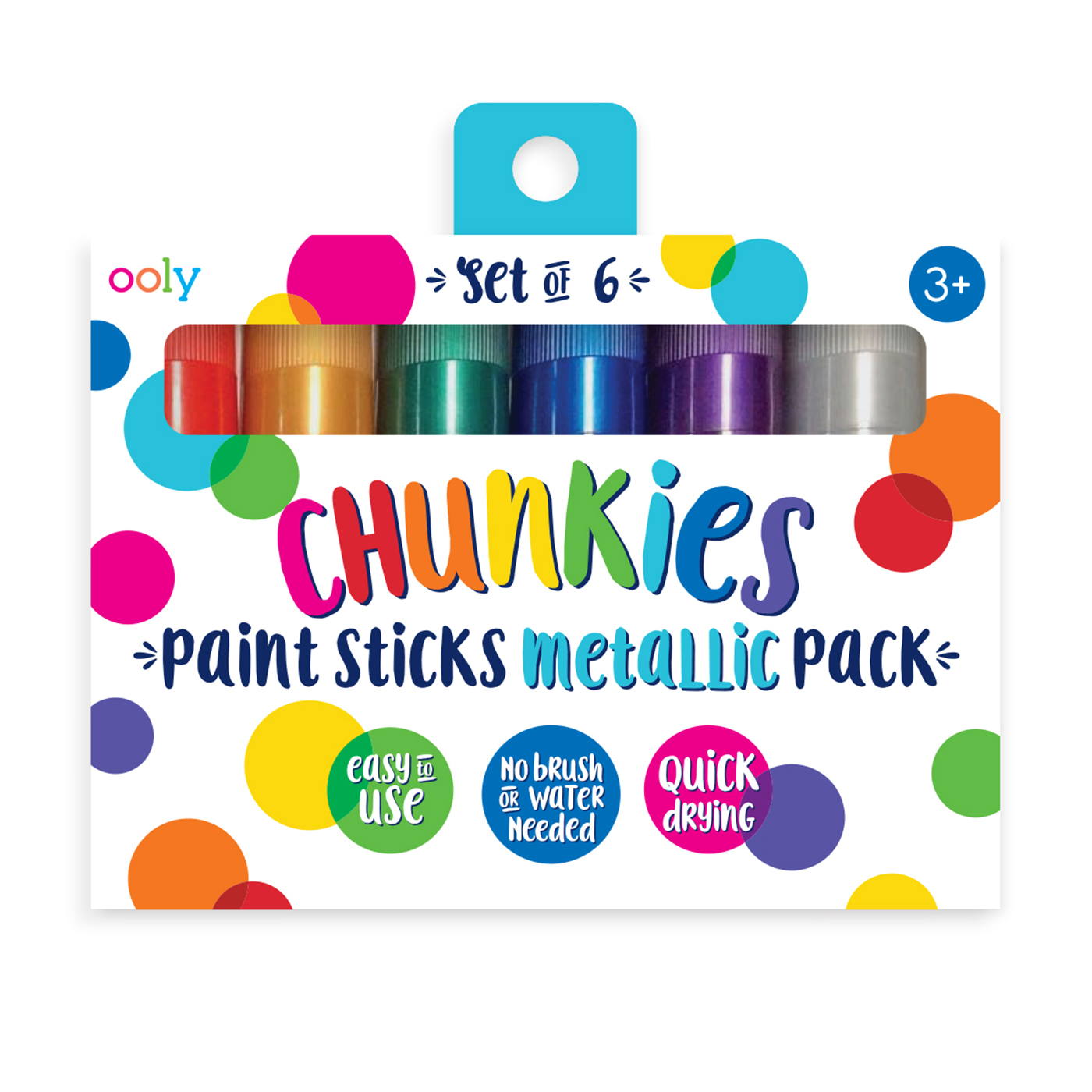 OOLY Ooly Chunkies Pastel Boya 6’lı Metalik Renkler